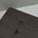 SONGMICS MAZIE Collection - 43 Inches Folding Storage Ottoman Bench, Ottoman Foot Rest, End of Bed Bench, Storage Chest, Load 660 lb, for Living Room, Bedroom, Entryway, Brown ULSF77BR