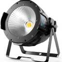 BETOPPER Stage Spotlights, 100W LED DMX Lights, Warm & Cold White Spot Lights COB Stage Lighting, Strobe Lighting for Church, Parties, Wedding, Theatre, Live Events, Stage etc.(1 Pack)