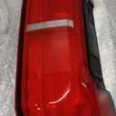 Full Led Taillight Assembly for 2024 2025 2026 Toyota Tacoma OE Factory Style Red w/o Tailgate Switch Tail Rear Brake Light Lamp Left Driver Side,Chrome Housing Clear Lens