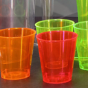 Colored Plastic Shot Cups Set of 6 (5 Pack)