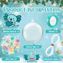 Syhood Axolotl Christmas Ornament Gift Personalized Acrylic Cute Axolotl Craft Christmas Tree Hanging Ornament Holiday Animal Keepsake Party Decoration Xmas Party Decor Gift for Reptile Lovers(Blue)