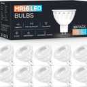 Torkase 10 Pack MR16 LED Bulbs, 5W 12V, GU5.3 Bi-Pin Base, 40 Degree Spotlight Bulb, 50 Watt Equivalent, Non-Dimmable, 500-Lumen, 6000K Cool White for Landscape Lighting, Recessed, Track Lighting