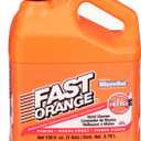 Fast Orange 25219 Pumice Lotion, Heavy Duty Hand Cleaner, Natural Citrus Scent, Waterless Cleaner For Mechanics, Strong Grease Fighter, 1 Gallon