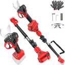 2-In-1 Electric Pruning Shears for Milwaukee M18 Battery, 1.6" Cutting Diameter Cordless Pole Pruners 18v - Brushless Motor, 4 Modes Electric Pruning Shears for Gardening & Tree Trimmer (No Battery)