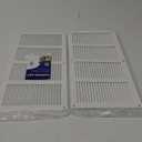 Repa Market 2-Pack White Air Vent Cover 16" x 8" Inch (Outer Dimensions) - Steel Return Air Grilles - for Ceiling and Sidewall - HVAC - with Protection Screen (15.74" x 7.87" Inch)