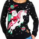 Tipsy Elves Ugly Christmas Sweaters for Women - Funny Festive Womens Christmas Sweaters - Cute Winter Holiday Outfit (M)