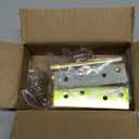 Bed Rail Brackets - Wooden Bed Frame Hardware - Heavy Duty Non-Mortise Bed Rail Fittings - Set of 4 (Screws Included)
