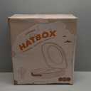 Cowboy Hat Box, Cowboy Hat Case for Travel, Crush Proof Storage for Western/Panama/Fedora, Carrier with Adjustable Shoulder Strap & Brush