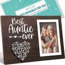 MAYICIVO Aunt Gifts from Niece Nephew, Mothers Day Gifts for Aunt Picture Frame, Best Auntie Ever Gift Aunts Birthday Auntie Christmas Gift for Aunts Women Best Aunts Photo Frame - 4x6 Photo