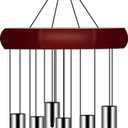 2 Pack Pgzsy Memorial Wind Chimes Outdoor Large Deep Tone, Elegant Sympathy Wind-Chime Personalized with 6 Tuned Tubes for Garden Patio Balcony and Home