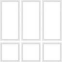 3 Set Peel and Stick Wall Molding Kit,Pre-Cut Wall Panels for Interior Wall Decor,Premade Wainscoting Panels Peel and Stick,Accent Wall Panel for Living Room Bedroom Decor