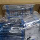 Caged Bird Feeders Squirrel-Proof, Metal, 2.8 Lbs Capacity-Cage Tube Seed Feeders with Tray Outdoor Hanging, Attract Birds,Detachable Cleaning, Starling Proof Wild Bird FeederBlue