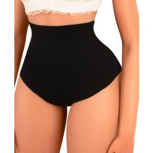 Tummy Control Shapewear for Women High Waisted Cincher Body Shaper Panties (Small, Black)