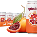 Spindrift Sparkling Water, Blood Orange Tangerine Flavored, Made with Real Squeezed Fruit, 12 Fl Oz Cans, Pack of 24 (Only 12 Calories per Can), Best By 10/11/26