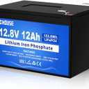 DC HOUSE 12V 12Ah LiFePO4 Lithium Battery with 15A BMS, 10 Year Lifespan,10000+ Cycles, for Marine, Ride on Toy, Trolling Motor Fish Finder, Kayak, Power Wheels, Pride Go Go Mobility Scooters
