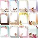 Gilprop 24 Pack Horse Sticky Notes Horse Lover Gifts for Women to Do List Notes 3x4 Inch Animal Writing Memo Pads Flower Animal Self Stick Memo Office Supplies for Teacher Reminder Journal