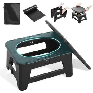 HHuanwfer In-car Portable Toilet Collapsible Potty, Emergency Toilet, Temporary Potty For Outdoor Camping, Road Trips, Traffic Jams, Boating And Fishing (12x10x3)