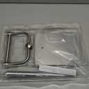 RUACQ Toilet Paper Holder Stand, Bathroom Toilet Paper Roll Holder Free Standing, Toilet Tissue Holder Stand with Post Pivoting Design, Stable Weighted Base, SUS304 Stainless Steel (Brushed Nickel)