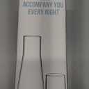 Bedside Night Water Carafe Set with Tumbler Glass, Clear Nightstand Carafe with Silicone Coaster for Bedroom and Guest Room, Glass Mouthwash Decanter for Bathroom (22 OZ)