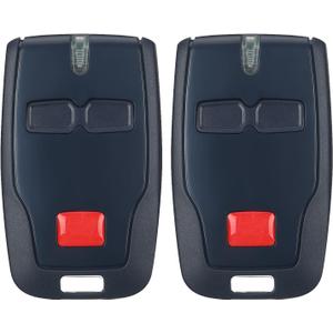 Kingdder 2 Pcs 2 Channel Remote Control Compatible with BFT Mitto B RCB02 R1, 433.92mhz Gate Opener Remote Control Transmitter for All Kinds of Doors, Easy to Program