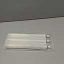 Homemory 3 Pcs Waxy Flameless Taper Candles, Led Flameless Candlesticks Classic Tall Candle, Flickering Battery Operated Taper Candles for Bedroom, Dining Room, Ivory, 9.6 inches