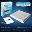 MERV 13 Cabin Air Filter with Activated Carbon, CF11920 Replacement for Ford Escape, Focus, Transit Connect, C-Max, GT, Lincoln MKC.