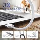 Magnetic 3 Cable USB-C 6.6FT Compatible with M5/M4/M3/M2 MacBook Air Pro Charger, 140W Safe 3 Cable for MacBook Air (13"/15" 2026/2025/2024/2023/2022), Pro (16"/14" 2026/2025/2024/2023/2021), White