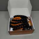 Rehabilitation Robot Gloves, Finger Exerciser for Stroke Recovery Hand Glove Equipment Hand Function Rehabilitation (Orange Left Hand) (Black, M)