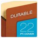 Pendaflex Expanding File Pockets, Letter Size, 5.25" Expansion, Reinforced with DuPont Tyvek Material, Redrope, 10 per Box (1534G-OX)