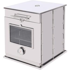 REDCAMP 14"H Foldable Camping Oven with 3 Tier Grill, Stainless Steel Portable Camping Stove for Baking Cinnamon Rolls, Breads and Muffins with Wood Burning Fire,Propane Stoves,Campers,Baking BBQ