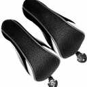 1pcs Golf Hybrid Headcover Set Hybrid Head Covers, Black Golf Club Covers for Hybrids, Meshy Rescue Covers with Rotatable ID Tag #2 3 4 5 6 Ut