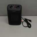 Space Heater, 1500W Electric Heaters Indoor Portable with Thermostat, PTC Fast Heating Ceramic Room Small Heater with Heating and Fan Modes for Bedroom, Office and Indoor Use (Black)