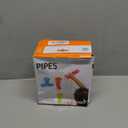 Boon Pipes Toddler Bath Toys - Interactive Toddler Sensory Toys - Suction Bath Toys for Hand Eye Coordination and Fine Motor Skills - Multicolored - 5 Count- Ages 12 Months and Up (Blue)