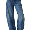 PLNOTME Women's Baggy Boyfriend Jeans Vintage Wide Leg Mid Rise Barrel Denim Ankle Pants, XS