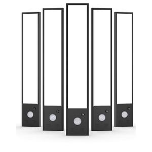 5 Pack Under Cabinet Lighting Wireless, 8" Magnetic Dimmable Under Counter Lights for Kitchen,Motion Activated Under Cabinet Lights,3 Color Dimmable Under Cabinet Lighting, Closet Light with Remote