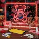 Lumiboard Led Drawing Board 7 Colors, Light Up Cosmody Drawing Board, Glowing Acrylic Dry Erase Board, Valentines Day Gifts for Kids Girls Boys,Valentines Party Favor Decoration(12x8)