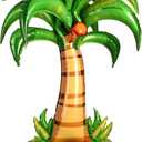 1PC Big Coconut Tree Balloon Giant Inflatable Palm Tree Hawaii Party Decoration for Birthday Wedding Baby Shower Valentine Tropical Beach Party Supplies