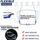 3 Pack Reading Glasses for Women Blue Light Blocking, Anti Eyestrain/UV 400 Filter Readers with Spring Hinge, Lightweight Rimless Tinted Metal Blue Rays Eyeglasses (225)