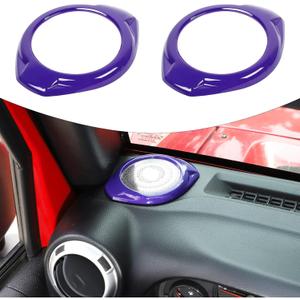 A Pillar Speaker Decoration Cover Trim for Jeep Wrangler JK & Unlimited 2015-2018 Interior Accessories(Purple)