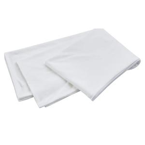 Oubonun 100% Jersey Cotton Body Pillow Cover with Zipper - Luxury Soft Removable Pillow Case - Long Fuzzy - Knitted (White, 21"X54")