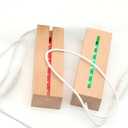 RUIITEN 6 inch Rectangle Display Pedestal, Colorful Rectangle Led Lights Display Base, Crystal Wooden Lighted Base Stand for Acrylic, Crystal, Night Light, Glass Resin Art (2 pack)