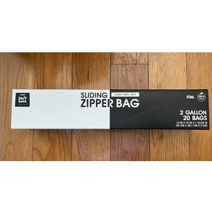 24/7 Bags- Quart Zip Storage Bags, 50 Count, Double Zipper Seal, Easy Grip Open Tabs, Write-On Space, BPA-Free & Heavy Duty, Microwave Safe, Non-StandUp