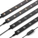 2ft Full Spectrum LED Indoor Plant Grow Light Strip, 120W (4x30W), Linkable, Timer, Ceiling & Hanging Installation, 4 Packs