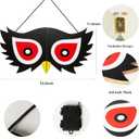 BlcTec Halloween Decorations Spooky Eyes Lights23.6 Inch Large Wooden Halloween Window Eye Lights with 7 Color Modes and USB/Battery Operated for Home, Wall, Window, Trees Halloween Dcor, Style C