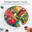 2 x Acrylic Suncatcher Window Hanging 7.4 Inch, Double-Sided Light Catcher Ornament for Window Home Garden Decor, Colorful Acrylic Hanging Decoration Gift (Hummingbird)