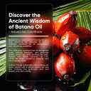 Batana Oil for Hair - 100% Raw, Cold Pressed, Unrefined & Organic Hair Mask - Prevents Hair Loss, Enhances Hair Thickness - For Men & Women, Essence for All Hair Types (8 oz)