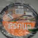 IMUSA 13.5in Carbon Steel Nonstick Round Comal with Metal Handles, Black