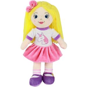 Playtime by Eimmie 14" Soft Baby Doll for Girls (Eimmie) - Plush Rag Doll for Toddlers & Infants, Washable Stuffed Toy with Sensory Fabric Body - Great for Baby Showers, Birthdays & Special Occasions
