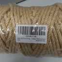 6mm Jute Twine String, 164 Feet 4 Ply Thick Heavy Duty Twine Rope for Crafts, Cat Scratching Post, Cats Toy Making, Gardening Plant, Packing, Bundling, Christmas, Wedding Decor