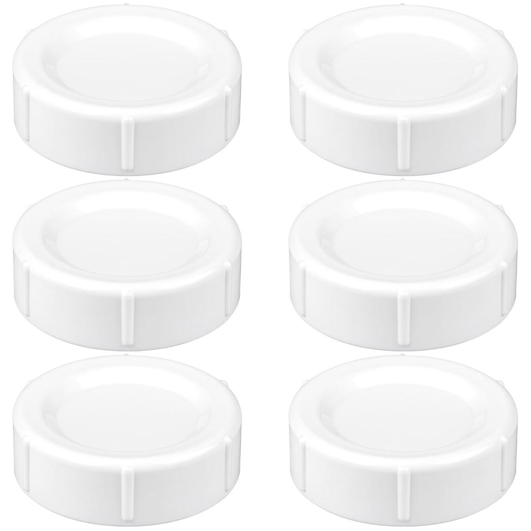 Travel and Storage Baby Bottle Caps for Dr. Browns Natural Flow Wide-Neck Bottles, Baby Bottle Lids Replacement with Sealing Gasket, Leak-Proof, BPA-Free, Pack of 6